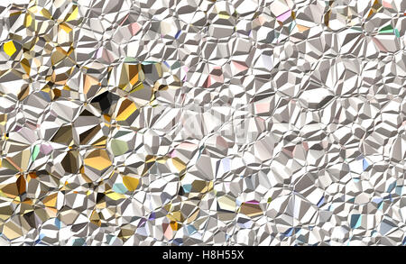 Background Crumpled foil Stock Photo