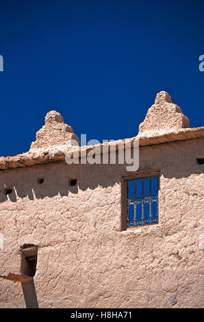 Wall of a typical Moroccan house, Zagora, Morocco, North Africa Stock Photo