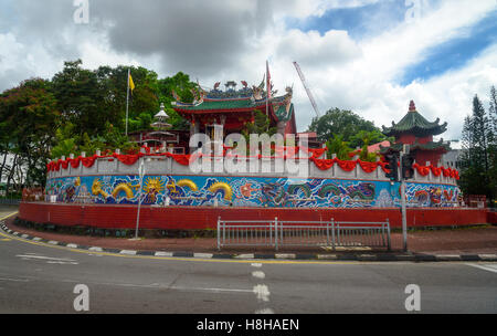 Tua Pek Kong Chinese Temple in Chinatown. Kuching, Sarawak. Malaysia. Borneo Stock Photo