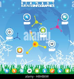 Modern design dna , concept template for infographics. Graphic background communication. Vector illustration Stock Vector