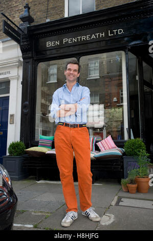 Lauded architect and interior designer Ben Pentreath. Pictured at 17a Rugby Street, London WC1N 3QT. Stock Photo