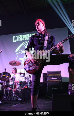 Bristol based Punk Rock Band Criminal Mind performed at Swindon Meca music venue 11 November 2016 Stock Photo