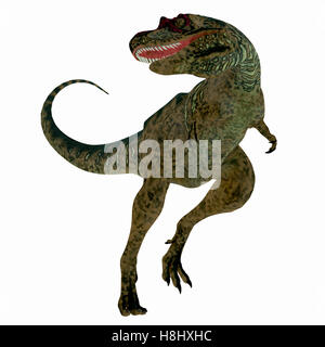 Albertosaurus was a theropod carnivorous dinosaur that lived in the Cretaceous Period of North America. Stock Photo