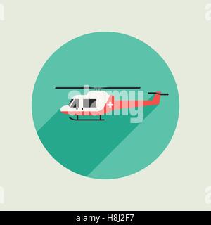 Ambulance vector helicopter Stock Vector
