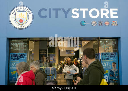Manchester City Football Club shop at the Eastlands Sport City Stock