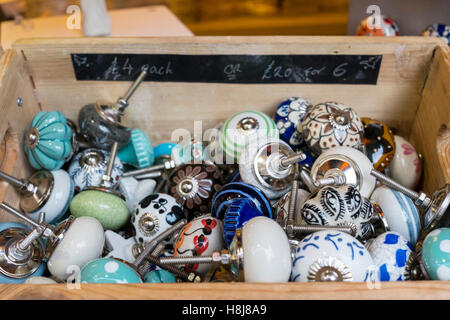 Vintage style door knobs for sale Stock Photo