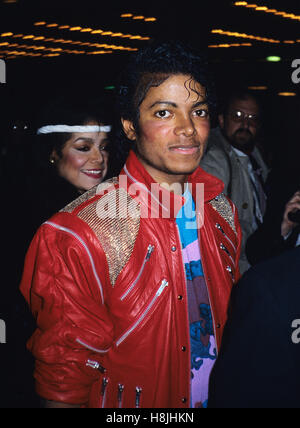 Michael and Latoya Jackson pictured in Los Angeles, California in 1983.  © RTMcbride / MediaPunch Stock Photo