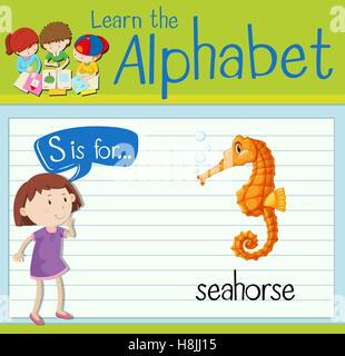Letter S is for seahorse illustration Stock Vector Image & Art - Alamy
