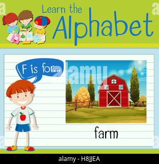 Flashcard letter B is for barn Stock Vector Art & Illustration, Vector ...