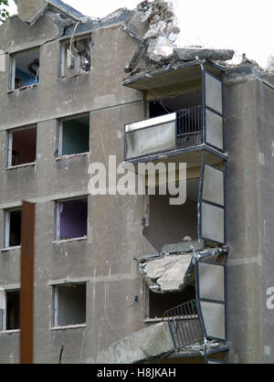 Demolishing of Glasgow tower blocks high flats or skyscrapers Stock Photo