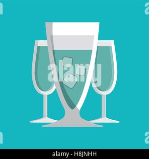 Coktail bar drink Stock Vector