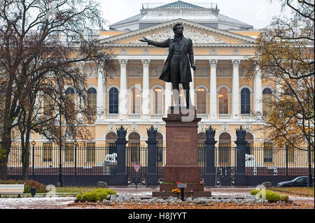 Monument to Alexander Pushkin Stock Photo