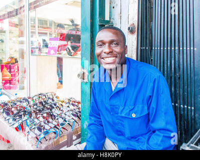 People in the city streets of Durban Stock Photo