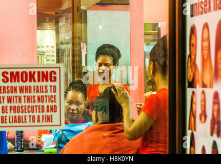 People in the city streets of Durban Stock Photo