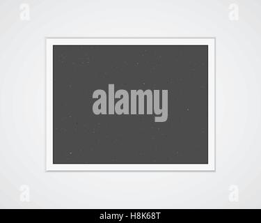 A4 / A3 Format paper design vector with text, picture frame and shadow Stock Vector