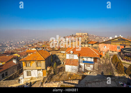 Ankara Castle in Ankara, capital city of Turkey Stock Photo