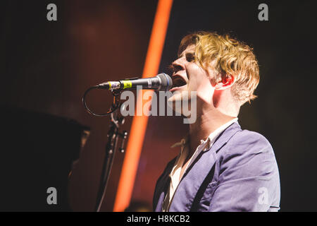 London, UK. November 13, 2016 - British singer/songwriter, Tom Odell, performs a sell out show at the Brixton O2 Academy in London, 2016 Credit:  Myles Wright/ZUMA Wire/Alamy Live News Stock Photo
