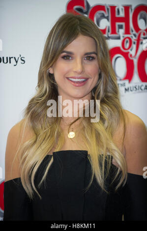 London, UK. 14th November, 2016.  Vogue Williams attends the opening Night of 'School Of Rock The Musical' at The New London Theatre, Drury Lane on November 14, 2016 in London, England. Credit:  Gary Mitchell/Alamy Live News
