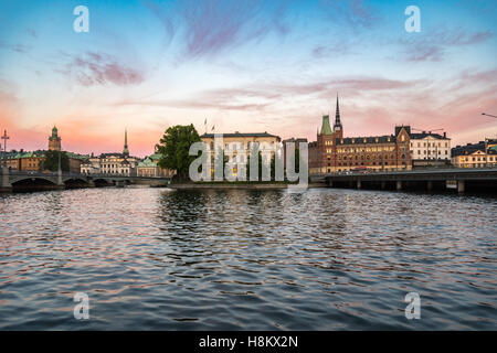 Stockholm, Sweden - Gamla Stan, otherwise called the Old City is one of the largest and best preserved medieval city centers in  Stock Photo