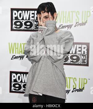 Philadelphia, PA, USA. 28th October, 2016. Kehlani Performs at Power 99's Powerhouse 2016 Concert at Wells Fargo Center. Stock Photo