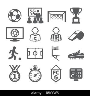 Soccer Icons Stock Vector