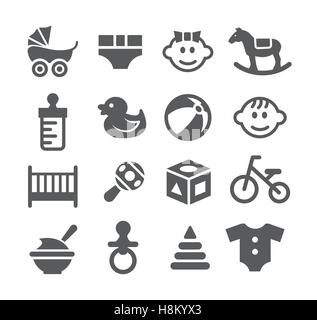 Baby Icons Stock Vector