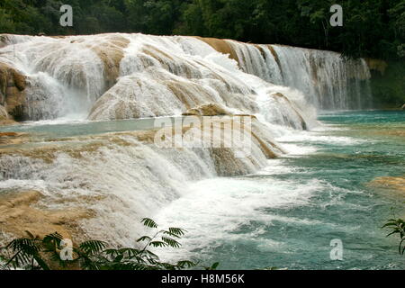 waterfalls Cataratas de Agua Azul Mexico Stock Photo