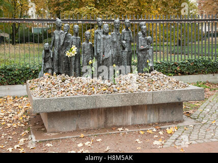 Holocaust Memorial at Jewish Cemetery in Berlin Stock Photo