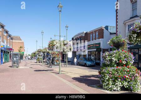 Pedestrianised High Street, Horley, Surrey, England, United Kingdom Stock Photo