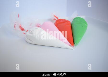 Decorators Icing in bags Stock Photo