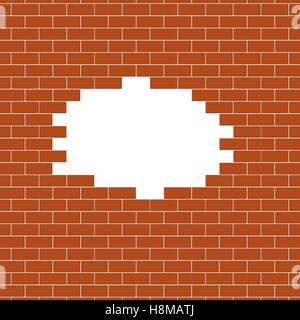 A brick wall background, vector eps10 illustration Stock Vector