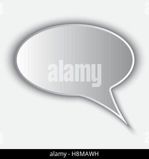Abstract vector background of paper speech bubble for your own design Stock Vector