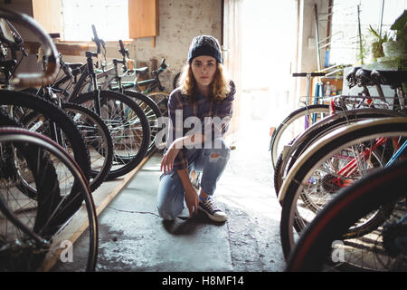 Portrait of confident mechanic Stock Photo