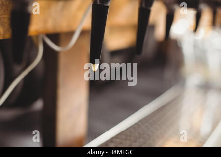 Close-up of beer pump in a row Stock Photo