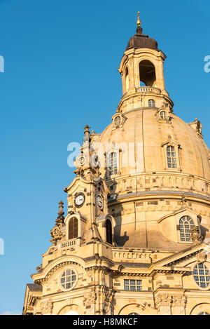 Detail of the famous Church of our Lady in Dresden, Germany Stock Photo