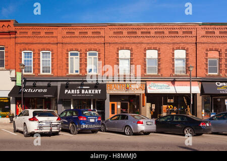 Downtown Paris along Main Street (Grand River Street) in Paris, Ontario ...