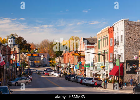 Downtown Paris along Main Street (Grand River Street) in Paris, Ontario, Canada. Stock Photo