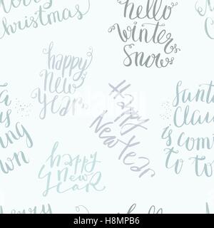 Seamless vector lettering pattern Stock Vector