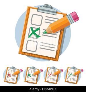 Education Flat Icon Set Stock Vector