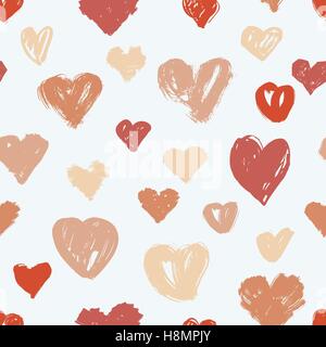 Vector hearts pattern Stock Vector
