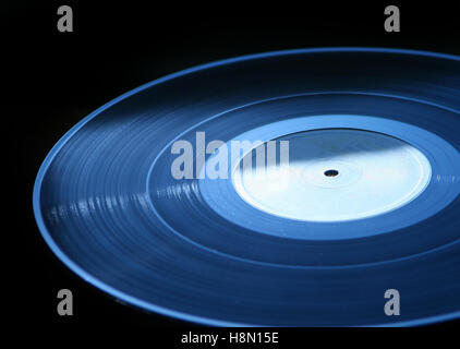 Vinyl record isolated on black background Stock Photo