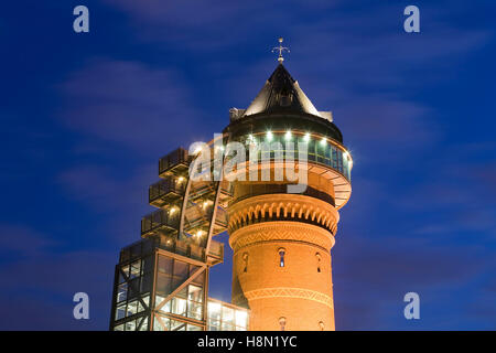 Germany,  Ruhr area, Muelheim at the river Ruhr, water museum Aquarius in a former water tower. Stock Photo