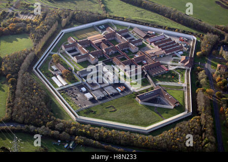 aerial view of HMP Bullingdon Prison near Bicester, Oxfordshire, UK ...