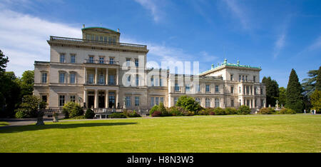 Germany,  Ruhr area, Essen, Villa Huegel, former mansion of the industrialist family Krupp.  Europa, Deutschland, Ruhrgebiet, Es Stock Photo