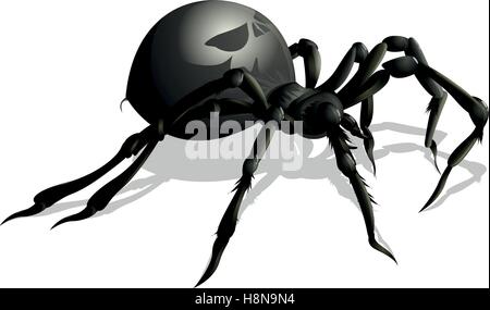funny spider cartoon for you design Stock Vector
