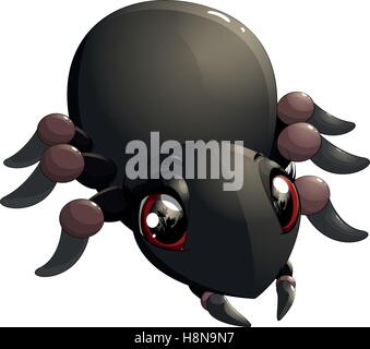funny spider cartoon for you design Stock Vector