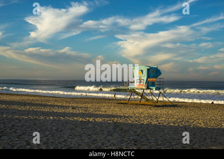 Morning at South Carlsbad State Beach.  Carlsbad, California, USA. Stock Photo