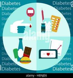 Diabetes Vector illustration Stock Vector