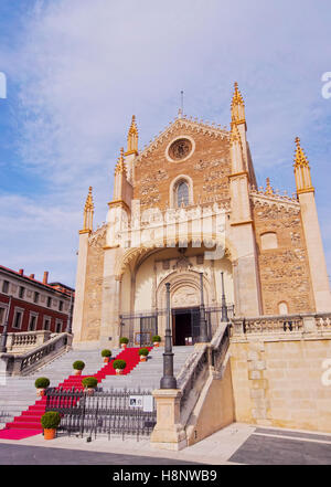 Spain, Madrid, View of the San Jeronimo el Real Church. Stock Photo