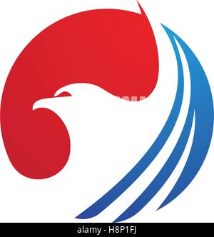 Falcon Eagle Bird Logo Template vector icon Stock Vector